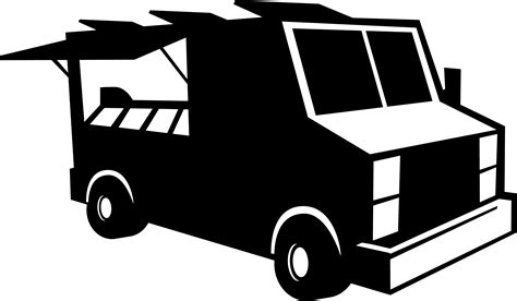 food truck clipart black and white|food truck free clip art.